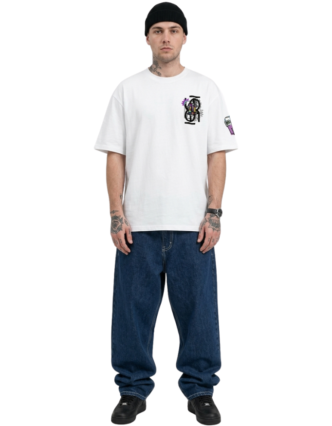 ABSTRACT ART OVERSIZED T-SHIRT