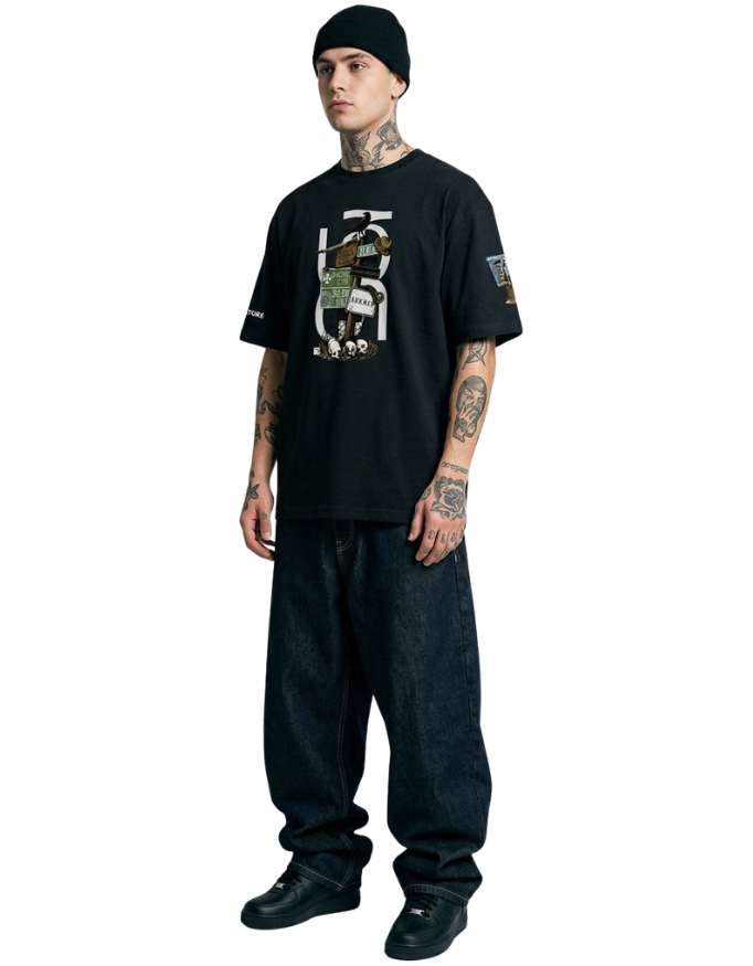 CURSED CROSS WORDS OVERSIZED T-SHIRT